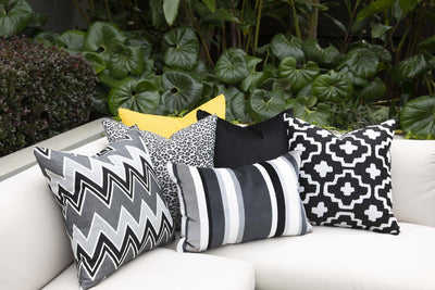 designer cushion & throw pillow in Nomadic | Onyx OUTDOOR CUSHION by Zanders & Co