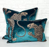 designer cushion & throw pillow in Panthera | Aquamarine Cushion by Zanders & Co