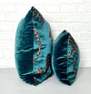 designer cushion & throw pillow in Panthera | Aquamarine Cushion by Zanders & Co