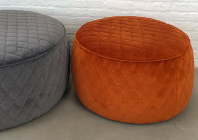 designer cushion & throw pillow in PELUCHE OTTOMAN 800MM ROUND by Zanders & Co