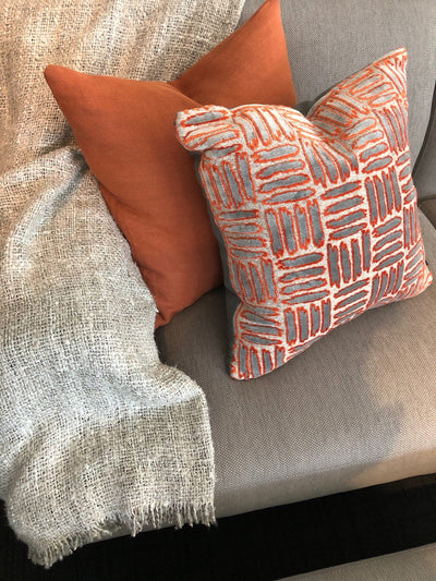 designer cushion & throw pillow in Peyote | Ember Cushion by Zanders & Co