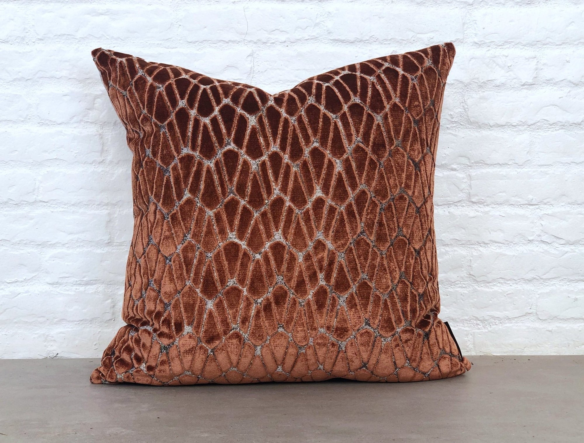 designer cushion & throw pillow in Rombo | Copper Cushion by Zanders & Co