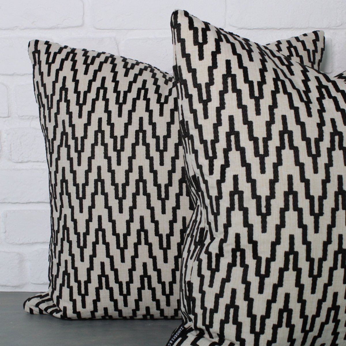 designer cushion & throw pillow in Running | Mushroom OUTDOOR CUSHION by Zanders & Co