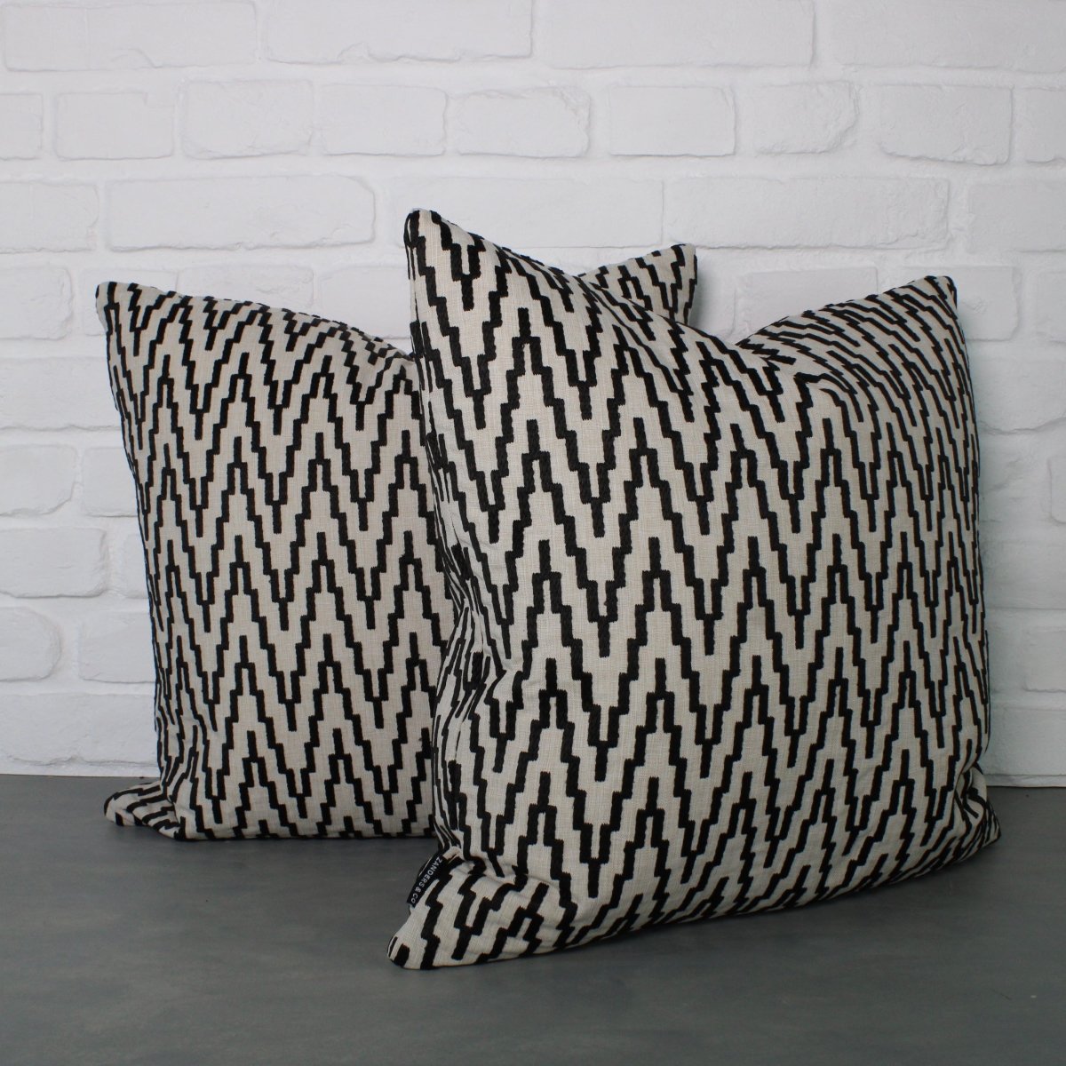 designer cushion & throw pillow in Running | Mushroom OUTDOOR CUSHION by Zanders & Co