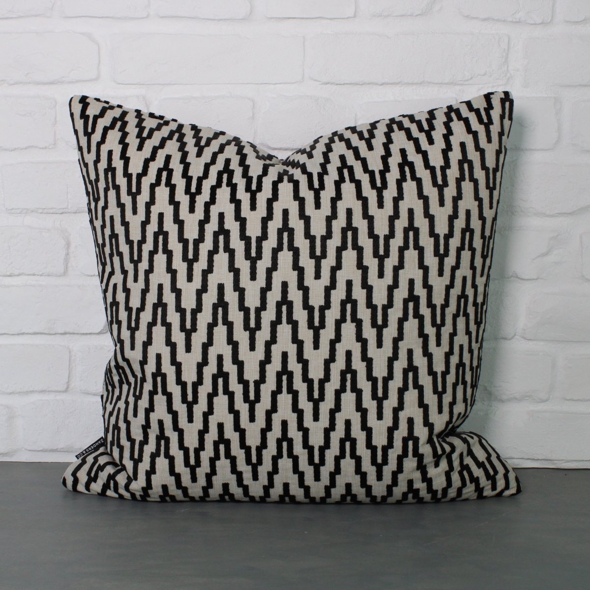 designer cushion & throw pillow in Running | Mushroom OUTDOOR CUSHION by Zanders & Co