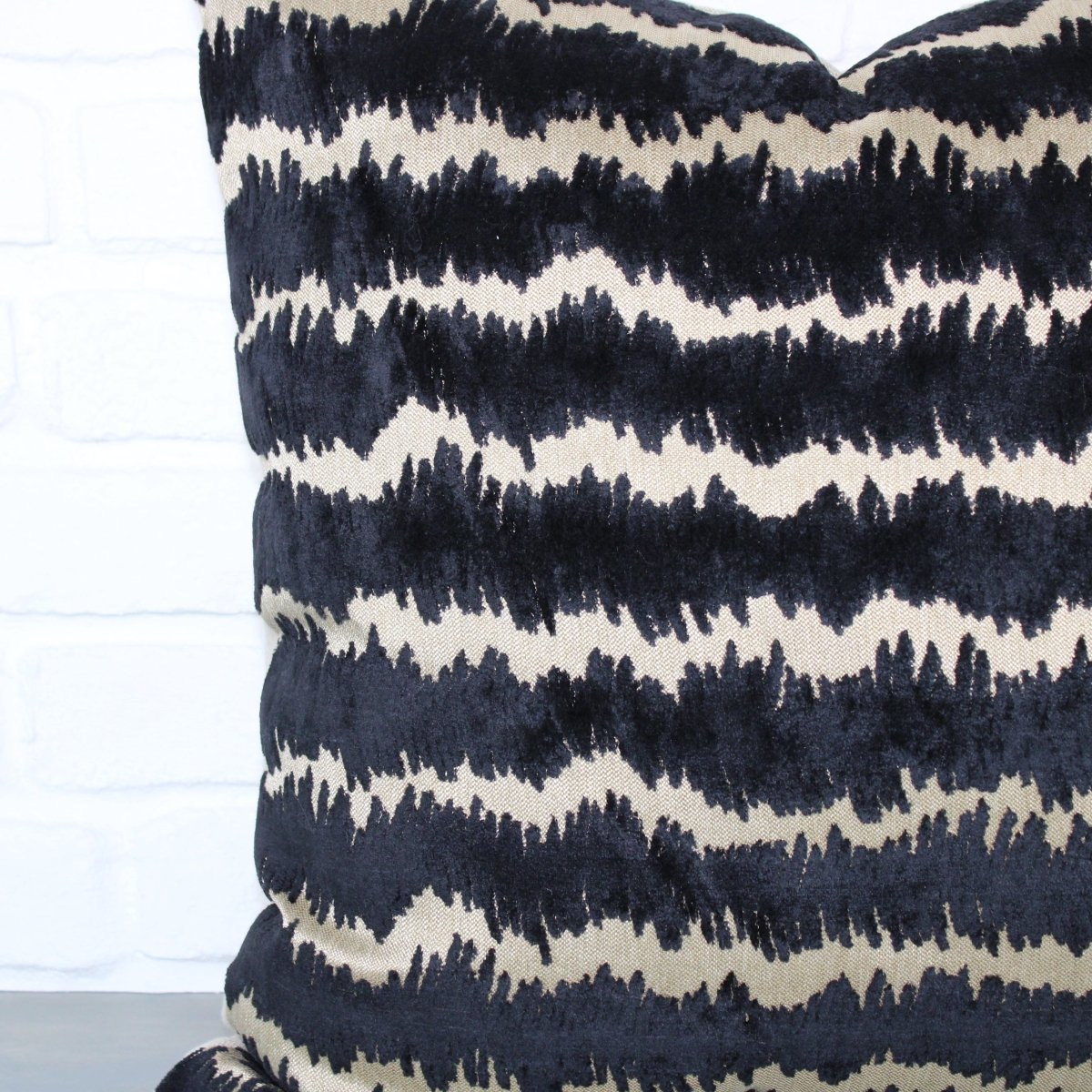 designer cushion & throw pillow in Scribble | Onyx Cushion by Zanders & Co