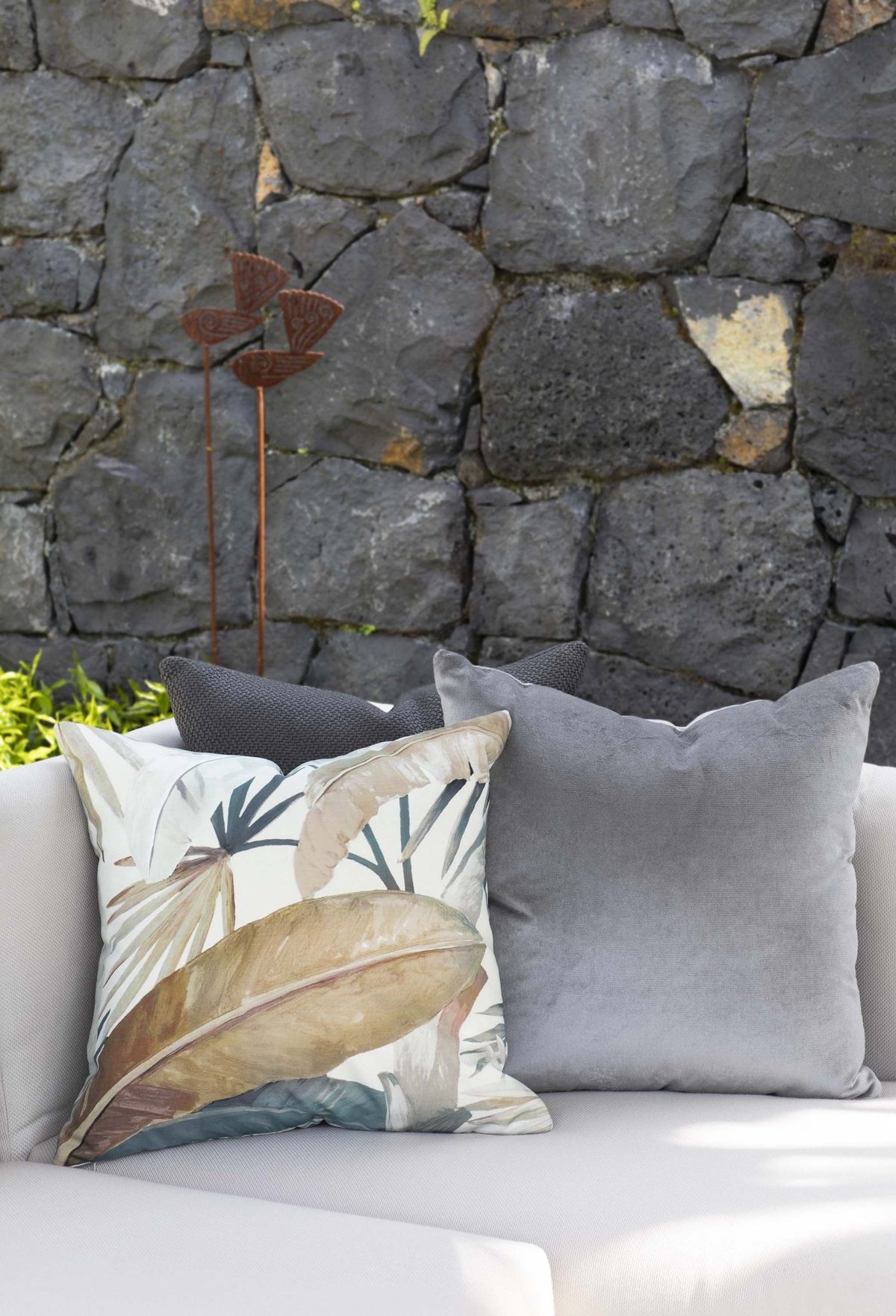 designer cushion & throw pillow in South Beach | Driftwood OUTDOOR CUSHION by Zanders & Co