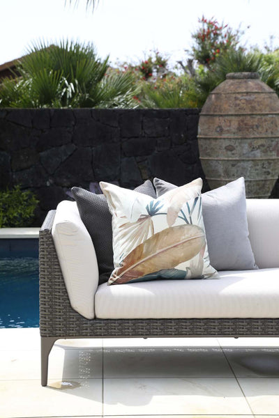 designer cushion & throw pillow in South Beach | Driftwood OUTDOOR CUSHION by Zanders & Co