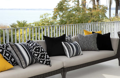 designer cushion & throw pillow in South Beach | Onyx OUTDOOR CUSHION by Zanders & Co