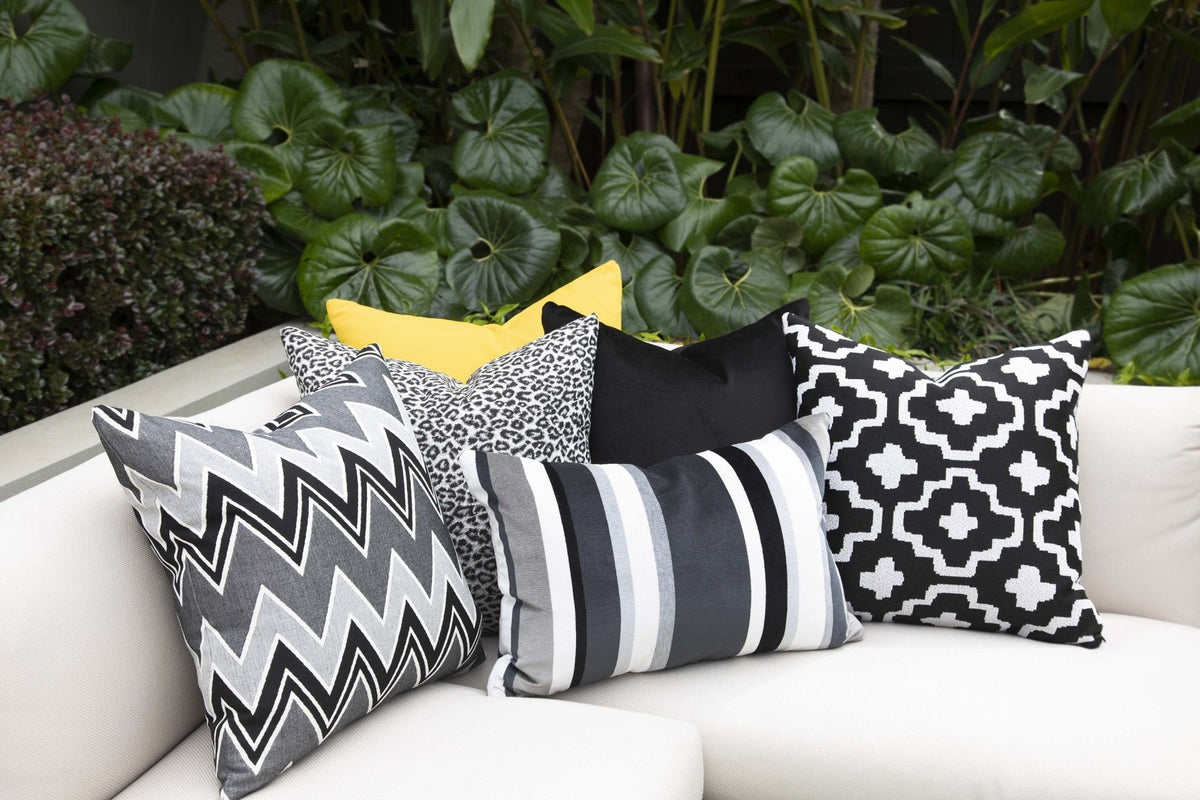 designer cushion & throw pillow in South Beach | Onyx OUTDOOR CUSHION by Zanders & Co