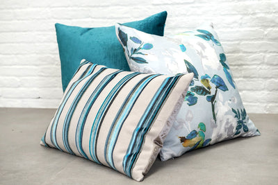 designer cushion & throw pillow in Umbala | Moroccan Blue Cushion by Zanders & Co